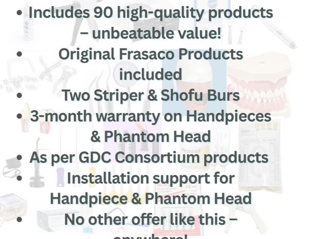Dental Chrome – Complete ORE 2 Exam Equipment Starter Pro Kit for UK Overseas Dentists